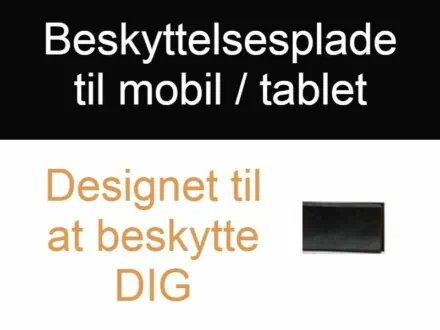 Shungit beskyttelses plade beskytter dig mod dårlig stråling