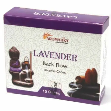 Lavendel back flow røgelseskegler fra aromatika