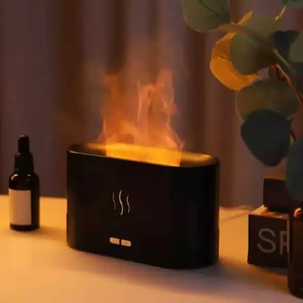 Himalaya Aroma Diffuser med Flamme og fjernbetjening